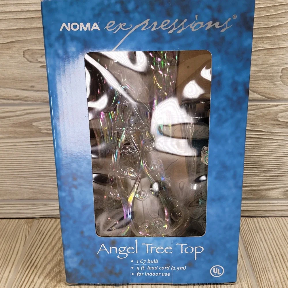 NOMA‎ Expressions Angel Tree Topper Iridescent Holiday Christmas Decor Vtg